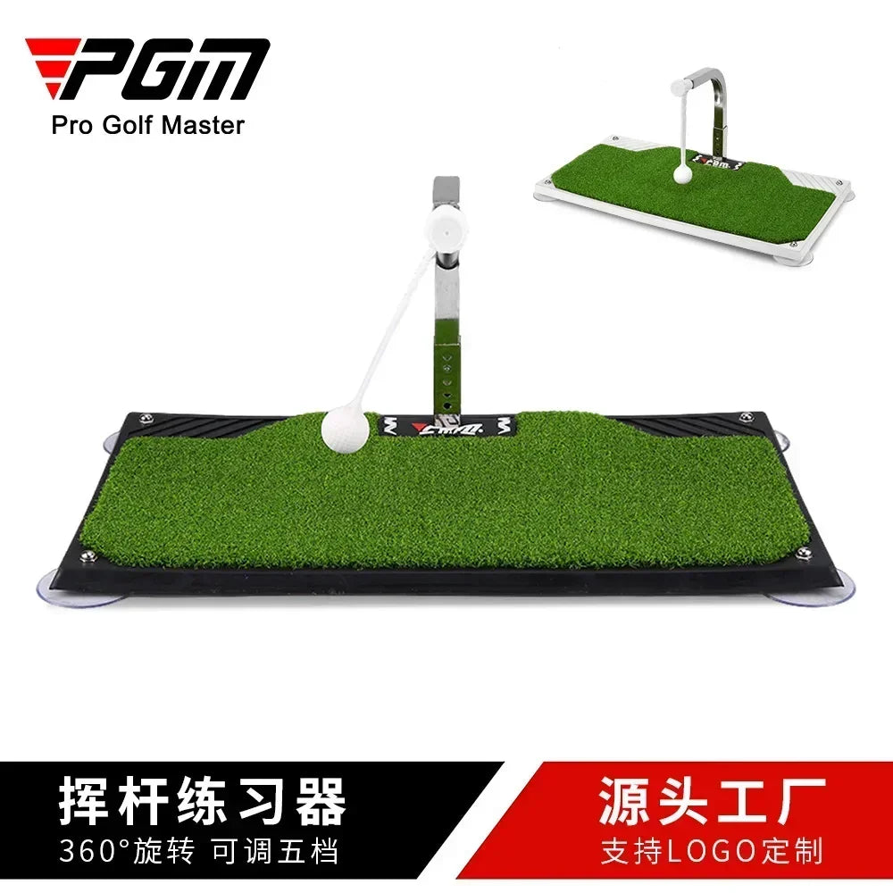 PGM Indoor Golf Swing Trainer 360 Degree Professional Golf Swing Putting 360 Rotation Practice Putting Mat Golf Putter
