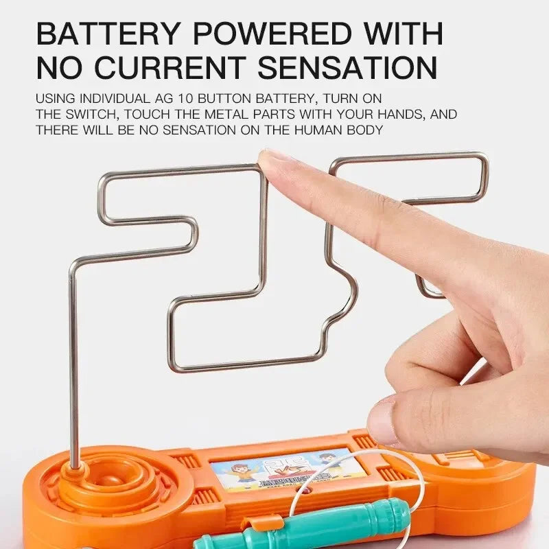 Kids Electric Shock Toy Education Electric Touch Maze Game Party Funny Game Science Experiment Toys for Children Best Gift