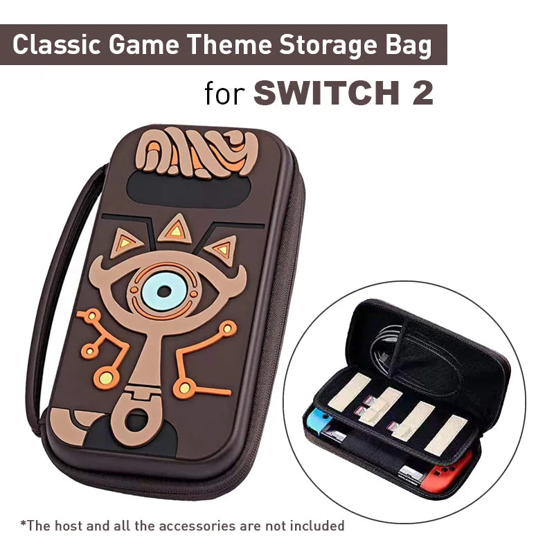 2025 Classic Storage Bag for NS Switch 2 ZD Tears Waterproof Hard Carrying Case Shell Cover for NS Switch 2 Game Accessories