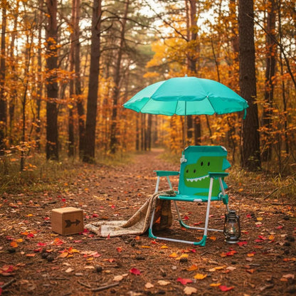 Kids Beach Chair with Umbrella Lightweight Children's Folding Chair with Sunshade for Infants, Outdoor