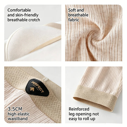 4pcs/set Men's Cotton Briefs Fashionable U Convex Pouch Underwear Soft Breathable Mid Rise Triangle Panties Plus Size L-4XL