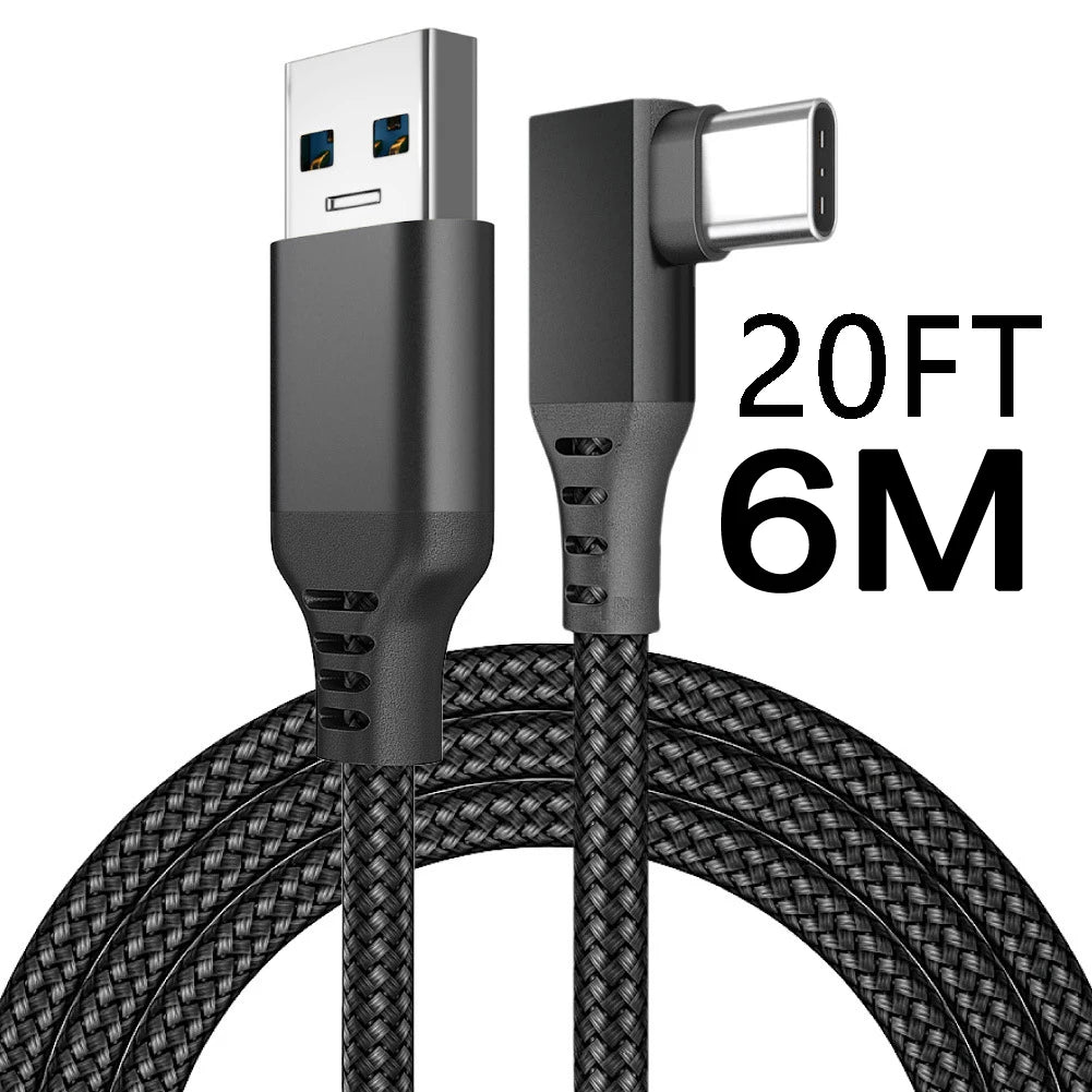 Link Cable 3 6 5M USB A To Type C For Oculus Quest 2 Quest2 Accessory Virtual Reality VR Glasses Smart 3D Helmet Headset Ocolus