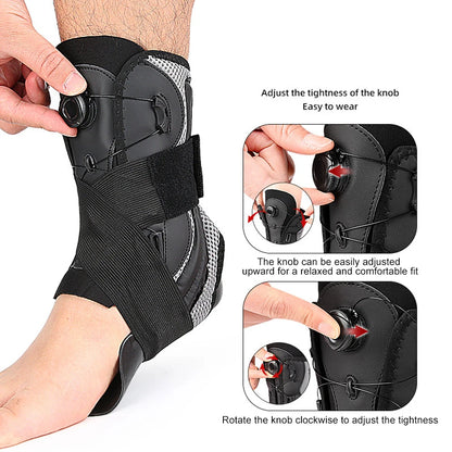 1PCS Ankle Brace for Women Men – Adjustable Ankle Support for Plantar Fasciitis, Ankle Stabilizer for Running, Hiking, Sports