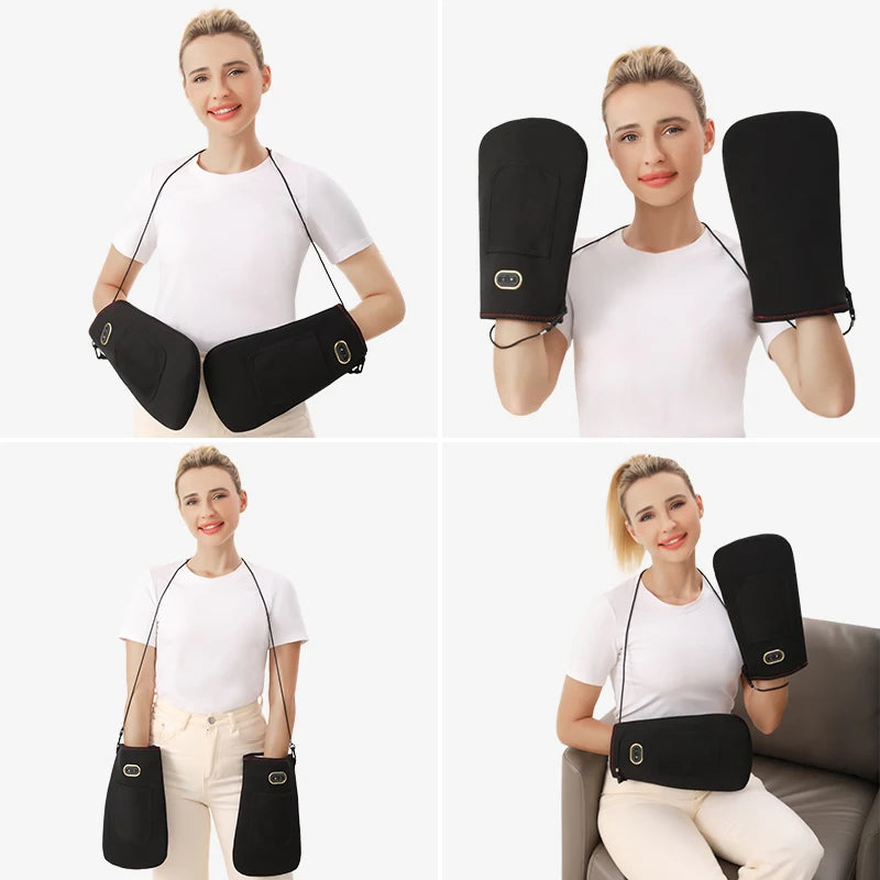 Electric Heated Glove - Hand Massager - 3-Level Adjustment - Muscle Relaxation & Joint Comfort Elderly Daily Hand Care