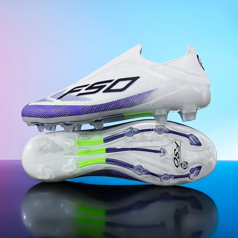 New Men Football Boots Non-Slip Boys Sneakers Soccer Shoes Grass Cleats High-quality Match Outdoor Hot-selling High-top Light