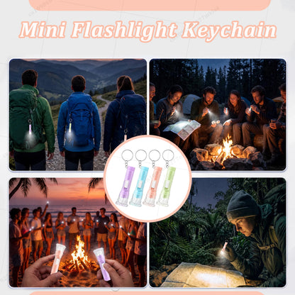 30-200Pcs Mini Flashlight Keychain Bulk LED Torch Flashlight Birthday Party Favor School Prizes Guest Souvenir Festival Gifts