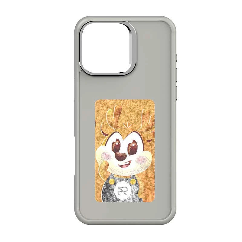 Smart NFC E-Ink Screen Phone Case For iPhone 17 16 15 14 13Pro Max 16/17 Plus Display Shockproof Protective Cover Photo Custom