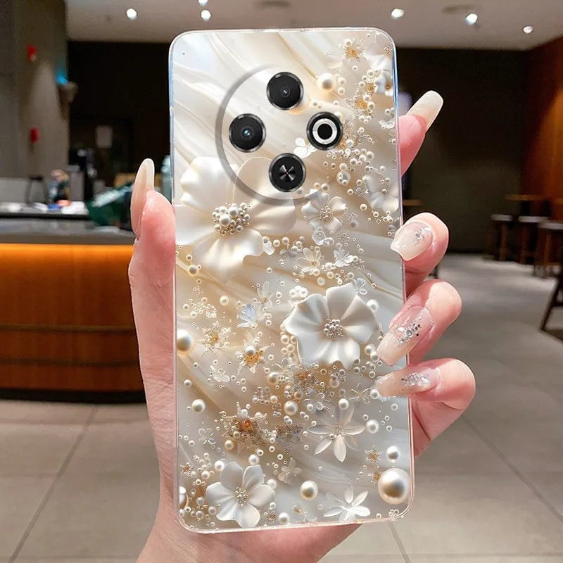 For Tecno Spark 30C Case kl5 kl5n Aesthetic Butterfly Flower Clear Soft Silicone Back Cover Techno Spark 30C Phone Case k15 k15n