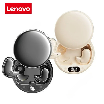 Lenovo Bluetooth Wireless Earphones Small Earbuds Sleeping Sport Invisible Headphones Bass Sound Quality Headset Sliding Cover