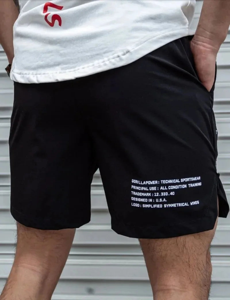summer Men Shorts Light Weight Thin printing breathable Short Pants Fitness Men Casual Shorts Quick-drying Drawstring Shorts