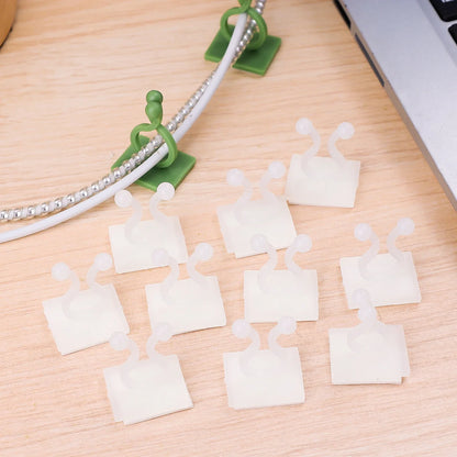 Invisible Plant Support Clips for Climbing Orchid Flower Ties Tomato Vine Plastic Garden Self-Adhesive Wall Fixture Binding Hook