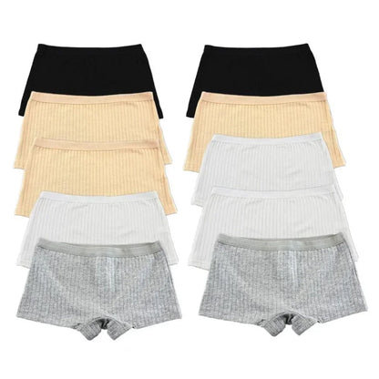 10PCS Fast Shipping M-XL 95% Cotton Boxer Shorts Women Sports Panties Yoga Panty for Female Underpants
