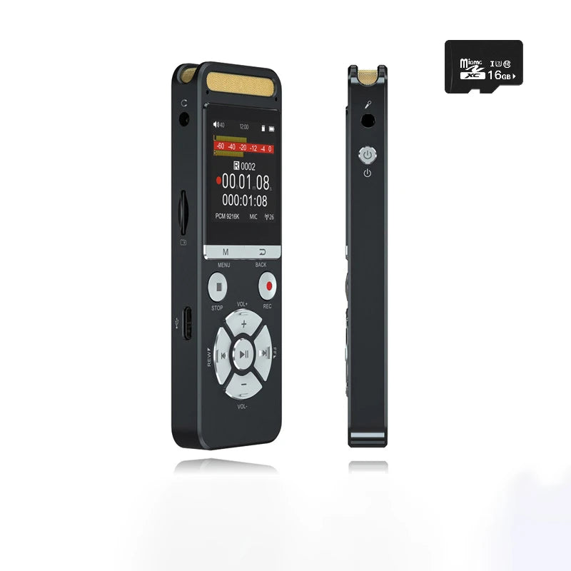 Professional Voice Recorder 9126KBPS Hi-Res Audio for Interview Meeting Lecture Evidence Collection Noise Reduction AI Recorder