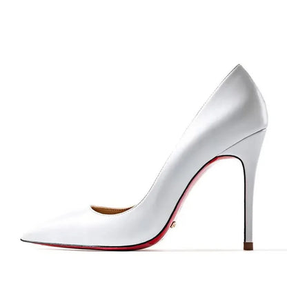 Plus Size 34-44 Sexy Red Shoes Dress Party Wedding High Heels Rubber Bottom Pointed Toe Spring Shallow Women Pumps