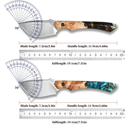 DC53 Steel Fixed Blade Knife, Outdoor Hunting Fixed Blade Knife, Suitable for Mountaineering, Camping Survival, and Hiking