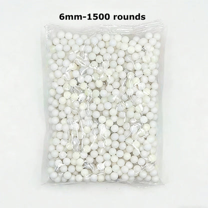 White 500 Rounds Airsoft BBs Bullets 0.2g Hunting Shooting 6mm BB Strikeball Rifle Gun Plastic Balls White Paintball