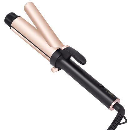 Hatteker 36mm Large Curling Iron Wave Hair Setter for Bangs And Home Use Egg Roll Hair Styler Compact Size for Easy Handling