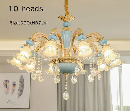 Dining Room Chandelier Light Modern Lighting Bedroom Crystal Lamp Living Lights Nordic Decoration Lamps Home