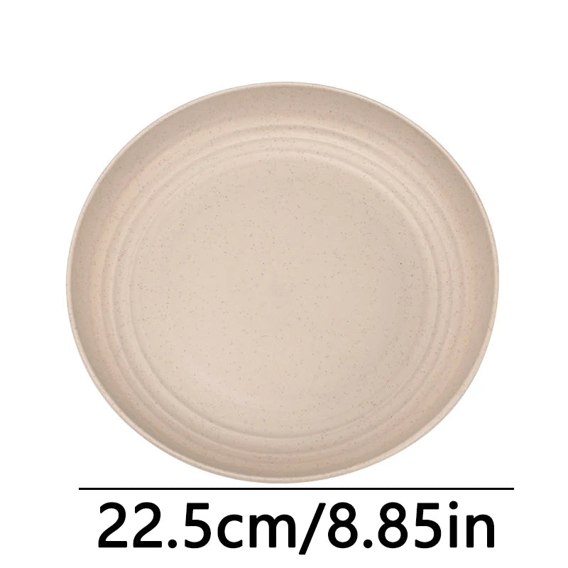 Fruit Plate, Round Salad Dessert Plate, Plastic Plate Can Be Used For Snacks, Nuts Can Be Stacked And Not Easily Broken