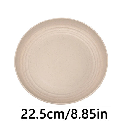 Fruit Plate, Round Salad Dessert Plate, Plastic Plate Can Be Used For Snacks, Nuts Can Be Stacked And Not Easily Broken