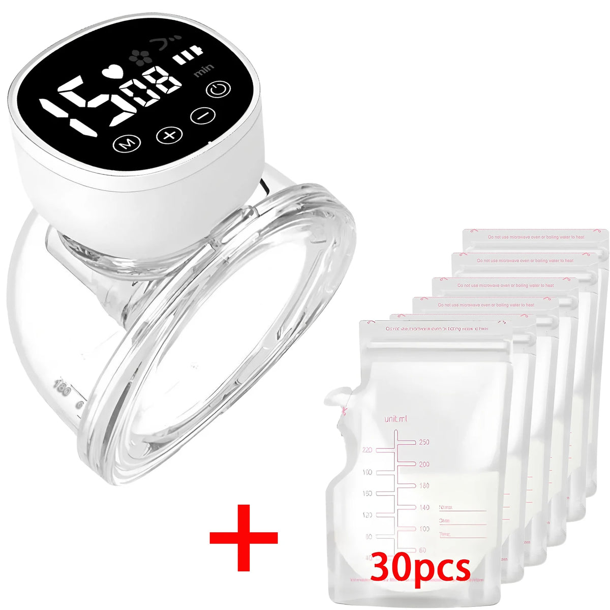 Electric Breast Pump for baby Milk Handsfree Postpartum Wearable Breastfeeding Pump Portable Smart Suction Breast Pump 1PCS