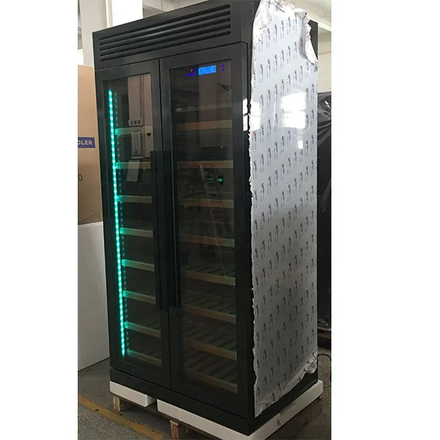 Quiet Operation Wine Cellar Compressor Wine Cooler 320 Bottle Refrigerator for Home Bar Club Private Collection Storage