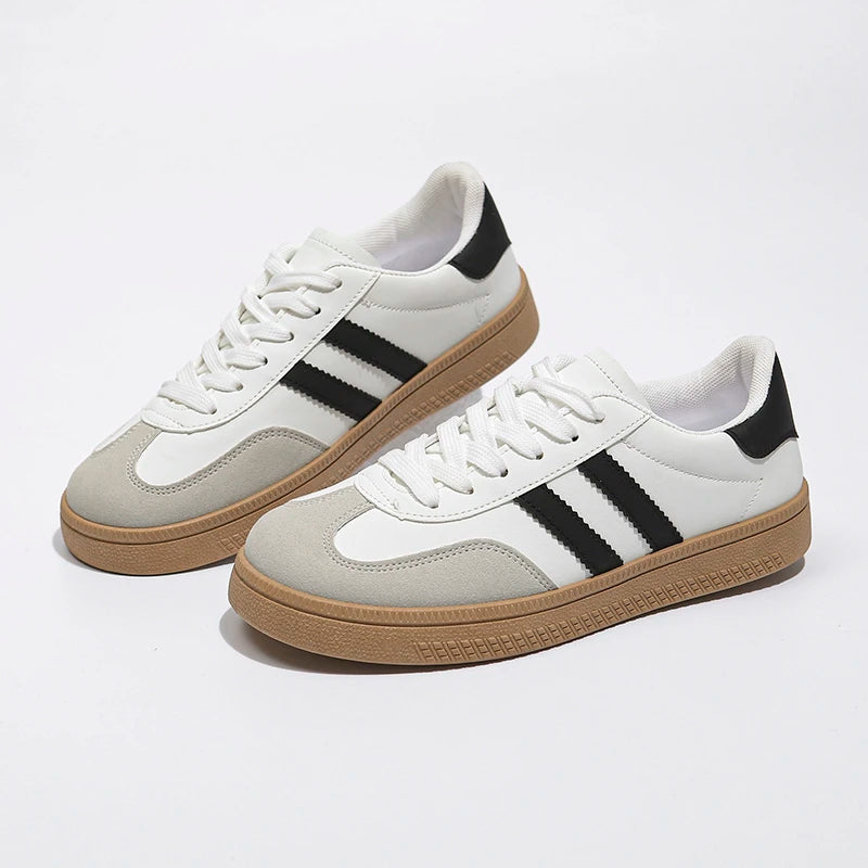 Shoes Woman 2025 Trend Casual Sneakers Comfortable Lace Up Flats Tennis Shoe Breathable Walking Jogging Shoe Zapatillas De Mujer