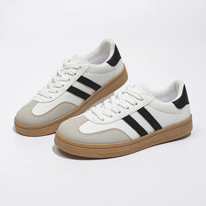 Shoes Woman 2025 Trend Casual Sneakers Comfortable Lace Up Flats Tennis Shoe Breathable Walking Jogging Shoe Zapatillas De Mujer