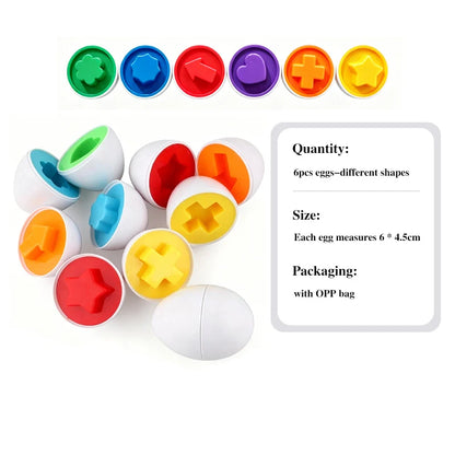 Montessori Games Baby Toy Smart Egg Shape Match Puzzle For Kids  Baby Development Toy Educational Toy For Children 1 2 3 4 Year
