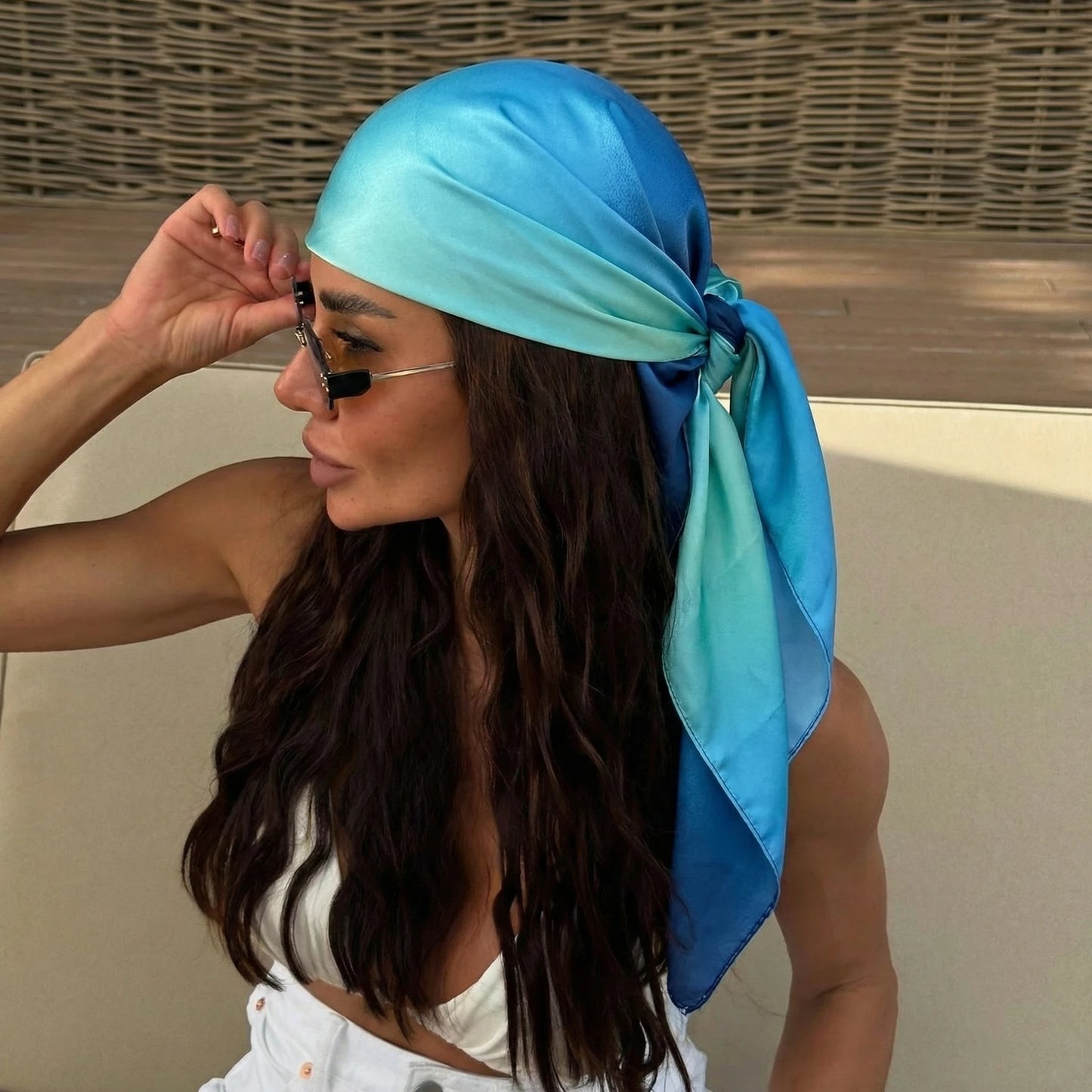2026 Dot Print Square Scarf For Women Silk Shawl Neckerchief Female Hair Bands Head Wraps Headband Foulard Satin Hijab Bandana