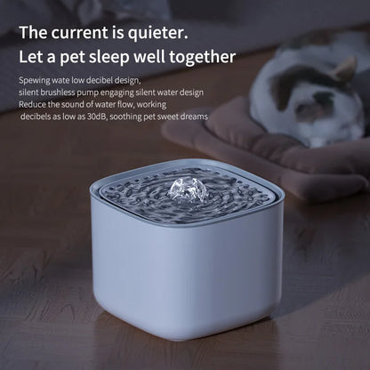 Cat Water Fountain 3L Large Capacity for Pet Water Drinking Bowls Dispenser USB Electric Auto Recirculate Ultra Quiet