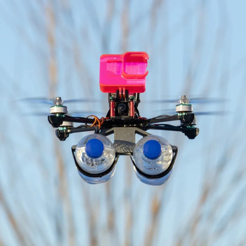 Reinforced FPV Drone Airdrop System (Pro Version) — High Payload Capacity, Strap-Mounted  For Firefighting and Rescue Drills