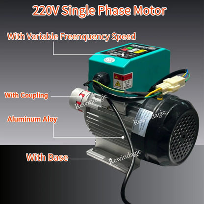 High Efficiency 5000W 10KW 20KW 220V Alternator Permanent Magnet Generator With Variable Frenquency Drive Motor Household Load