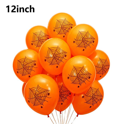Halloween Black Orange White Latex Balloon Confetti Balloons Bouquet for Birthday Trick or Treat Halloween 2026 Home Decorations