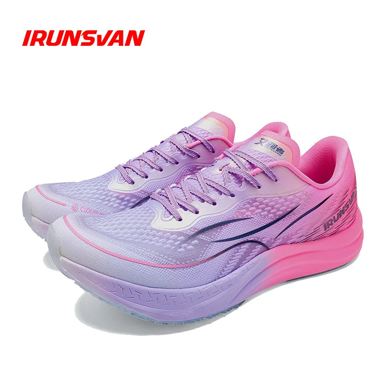 IRUNSVAN Men's sports running shoes with shock-absorbing and anti slip mesh comfortable and shock-absorbing running shoes