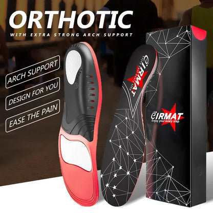 1Pair Premium 220+lbs Heavy Duty Arch Support Insoles Orthopedic Sport Insoles for Feet PU Gel Shock Absorption Sole Pads
