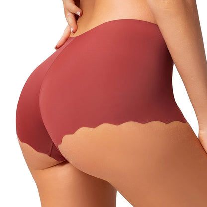 TrowBridge Seamless Leopard Women's Panties Satin Underwear Woman Boxers Breathable Cozy Lingerie Skin-Friendly Female Boyshorts