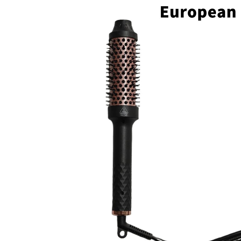 2 In 1 Hair Comb Ionic Hair Curler Hair Straightener Professional Curling Iron Heated Hair Styling Brush