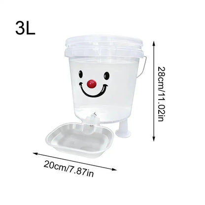 Pet Drinking Fountain Set Cartoon Automatic Water Dispenser 3/5L Large Capacity Water Dispenser Puppy Fountain Dispenser