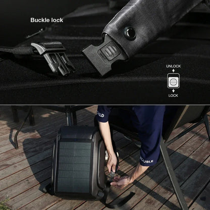 High-quality Outdoor Fitness Popular waterproof usb charging multi-function bag solar battery power distribution board backpack