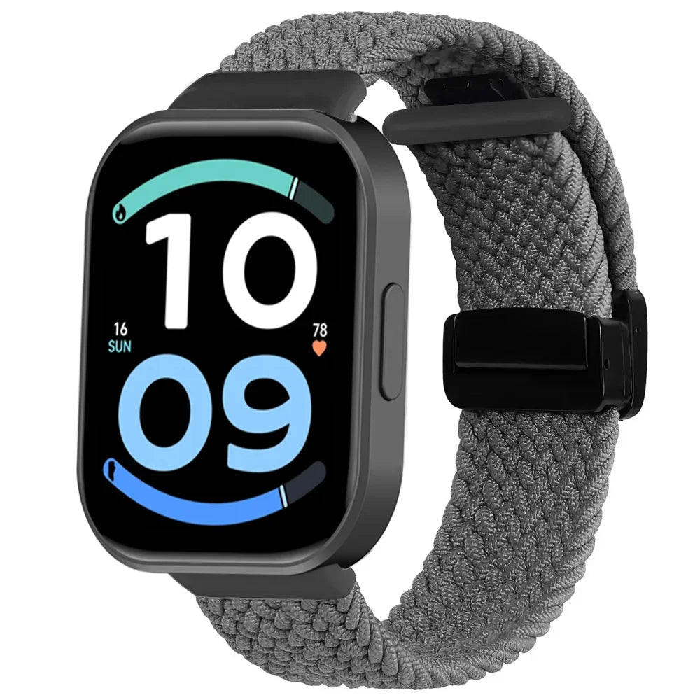 Nylon Braided Strap for Redmi Watch 6 Active 6 Lite Xiaomi Band 10 Pro 9 Pro 8 Pro Magnetic Buckle Wristband Redmi Watch 6 5 4