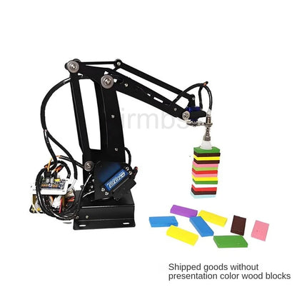 Big Load 4 DOF Air Pump Palletizing Robot Arm Manipulator Mechanical Claw with 25KG Digital Servo Motors Controller Robotics Toy