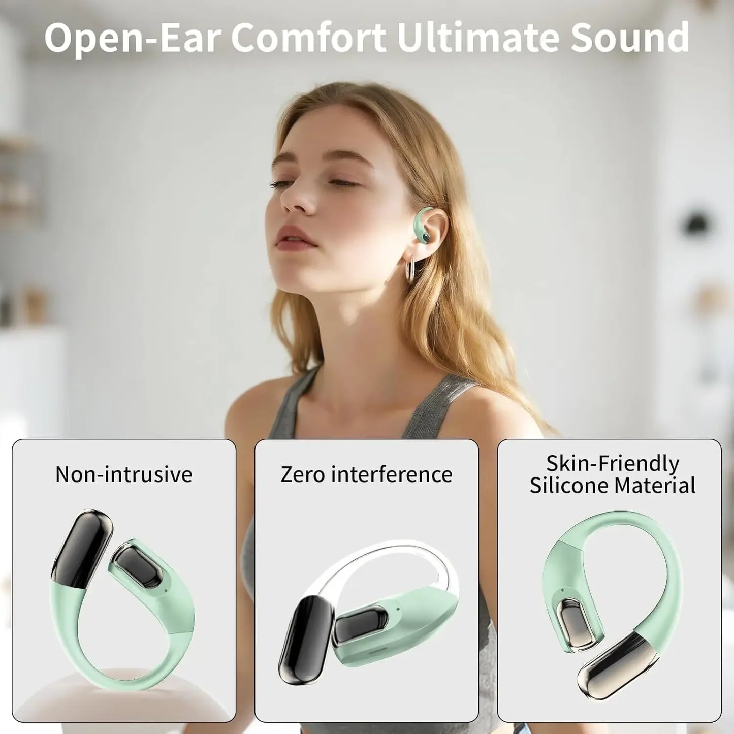 ZZLOVE J20 New True Wireless In Ear Music Earbuds Bluetooth 6.0 Gaming Earbuds Video TWS HIFI Dolby Bass 9D Stereo HD Call Earbuds Suitable for Android Phone Sports Earbuds Smart Earbuds Valentine's Day Gift