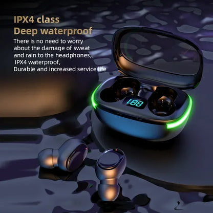 TWS Wireless Earbuds Bluetooth 5.3 Headphones 9D Stereo Sports/Music Headset with Magnetic Charging for IOS/Android Earphone