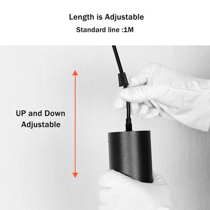 LED Dimmable  Pendant Light Long Tube lamp Cylinder Pipe Hanging Lamps Kitchen Island Dining Room Cord Pendant Light Kitchen Lam