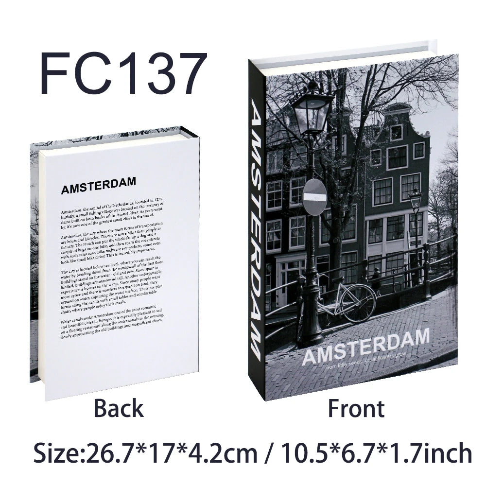 Luxury Fake Books Home Decoration Accessories for Living Room Fashion Fake Book Storage Box Simple Nordic Coffee Table Books