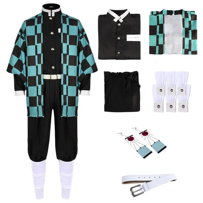 2026 Costume de Cosplay Anime Kamado Tanjirou, tueur de démons, Halloween, dessin animé