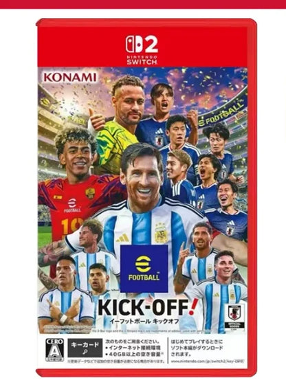 Nintendo Switch 2 EFootball Kick-Off! Physical Game Football Soccer Sports Match Action Game for Switch 2 Console