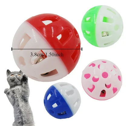 10pcs Pet Parrot Toy Colorful Hollow Rolling Bell Ball Bird Toy Parakeet Cockatiel Parrot Chew Cage Fun Toys Pet Bird Supplies