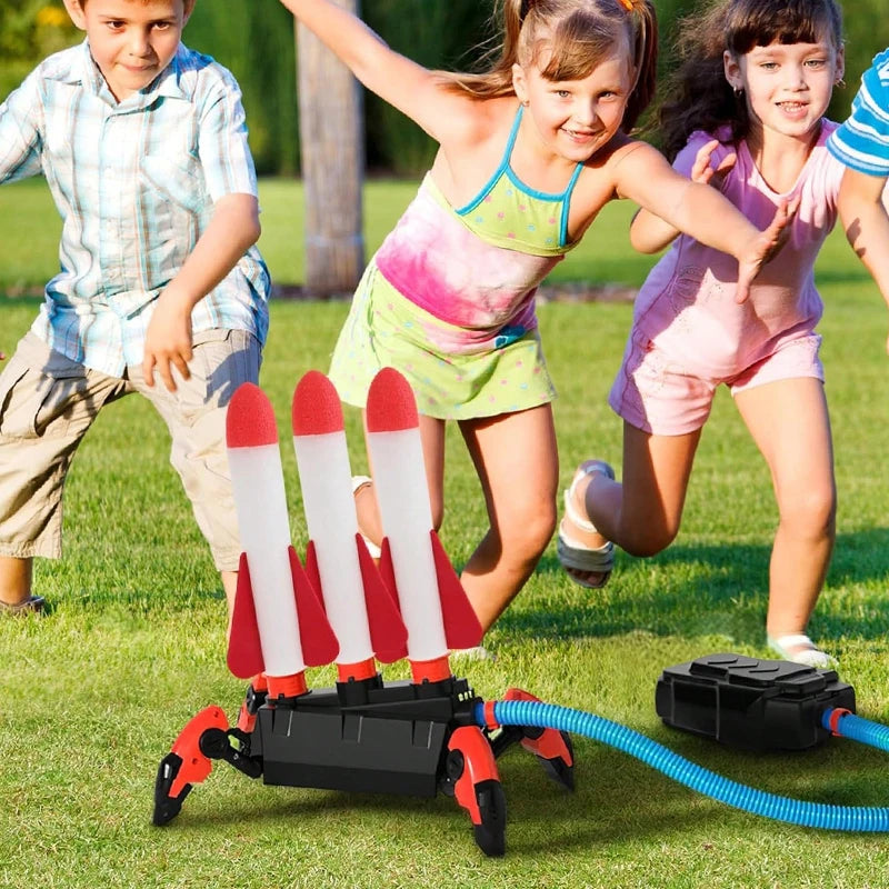 Flying Rocket Launch Cannon Foot Stepping Soaring Rocket Foot Stepping Toy Outdoor Flying Cannon Foot Stepping Children's Toy